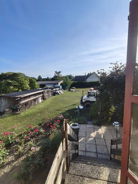 Blick vom Wohngeschoss in den Garten